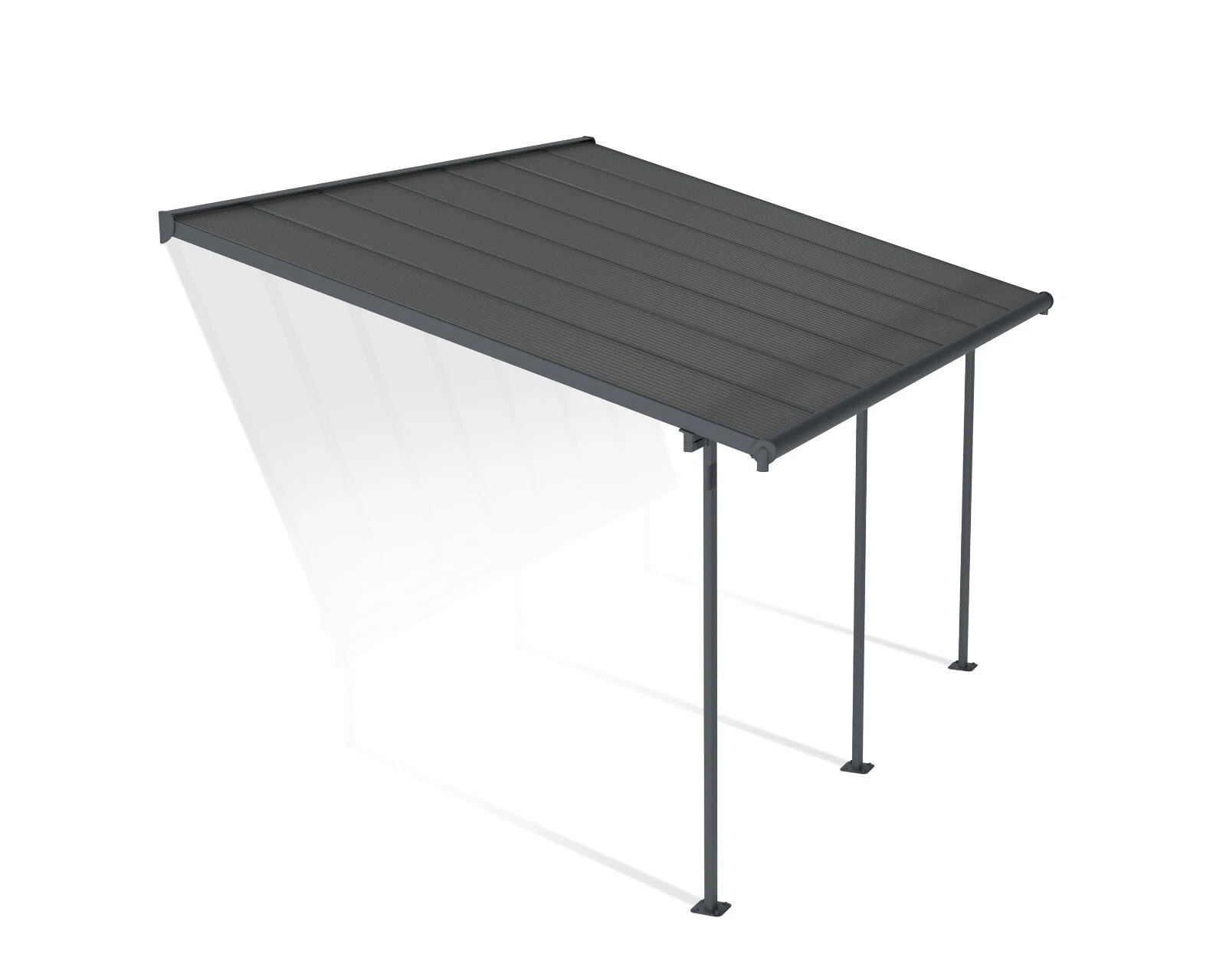 Palram - Canopia | Sierra 3 x 4.3 DIY Patio Cover / Verandah Grey Opaque